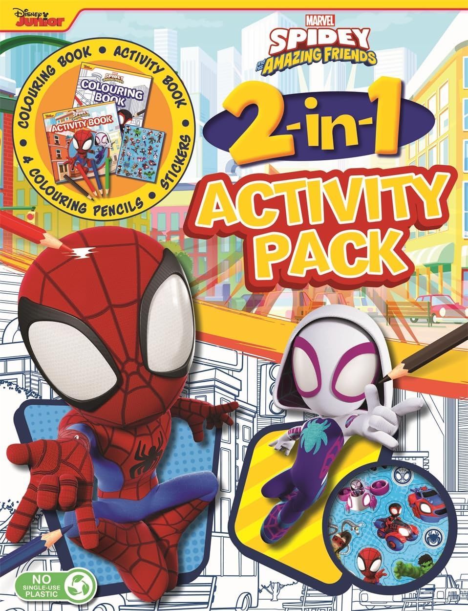 كتاب Marvel Spidey And His Amazing Friends 2-In-1 Activity Pack