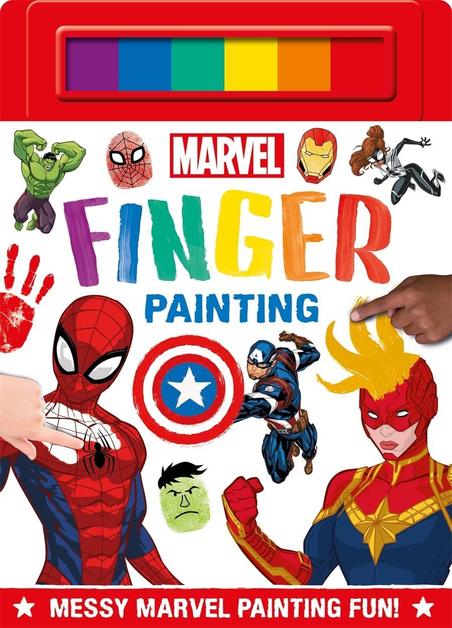 كتاب Marvel Finger Painting Book