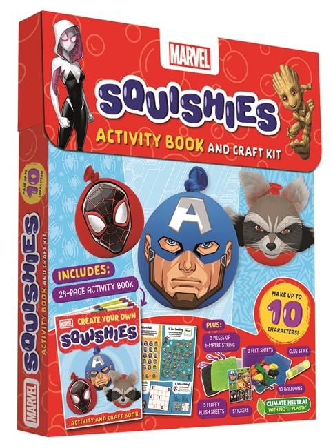 كتاب Marvel Squishies Activity Book And Craft Kit