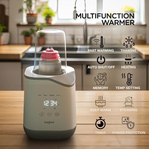 Baybee - 5-in-1 Baby Bottle Warmer & Sterilizer - Grey