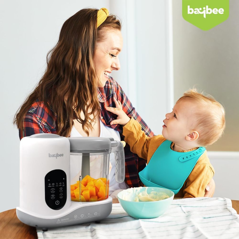 Baybee - Blenzy 5-in-1 Electric Baby Food Processor - White