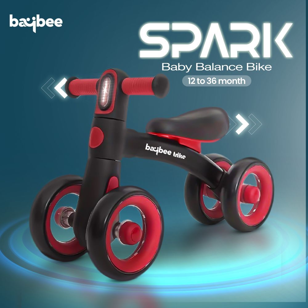 Baybee - Balance Bike Kids Tricycles - Red