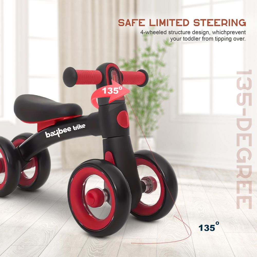 Baybee - Balance Bike Kids Tricycles - Red