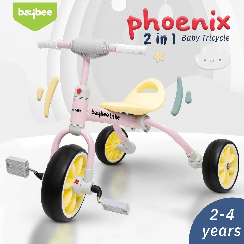 Baybee - Trikona Tricycle For Kids - Pink