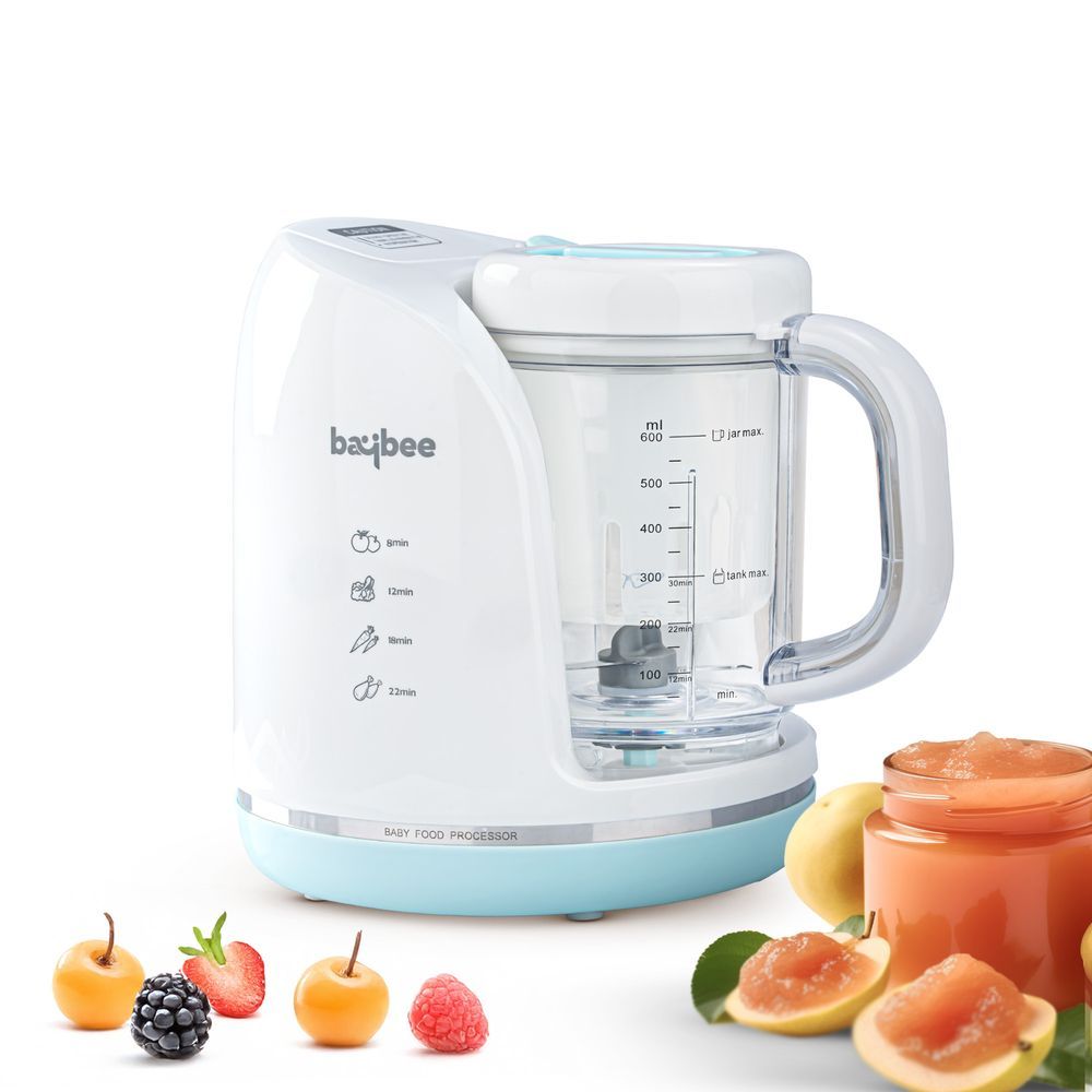 Baybee - 4-in-1 Electric Baby Food Processor - Blue