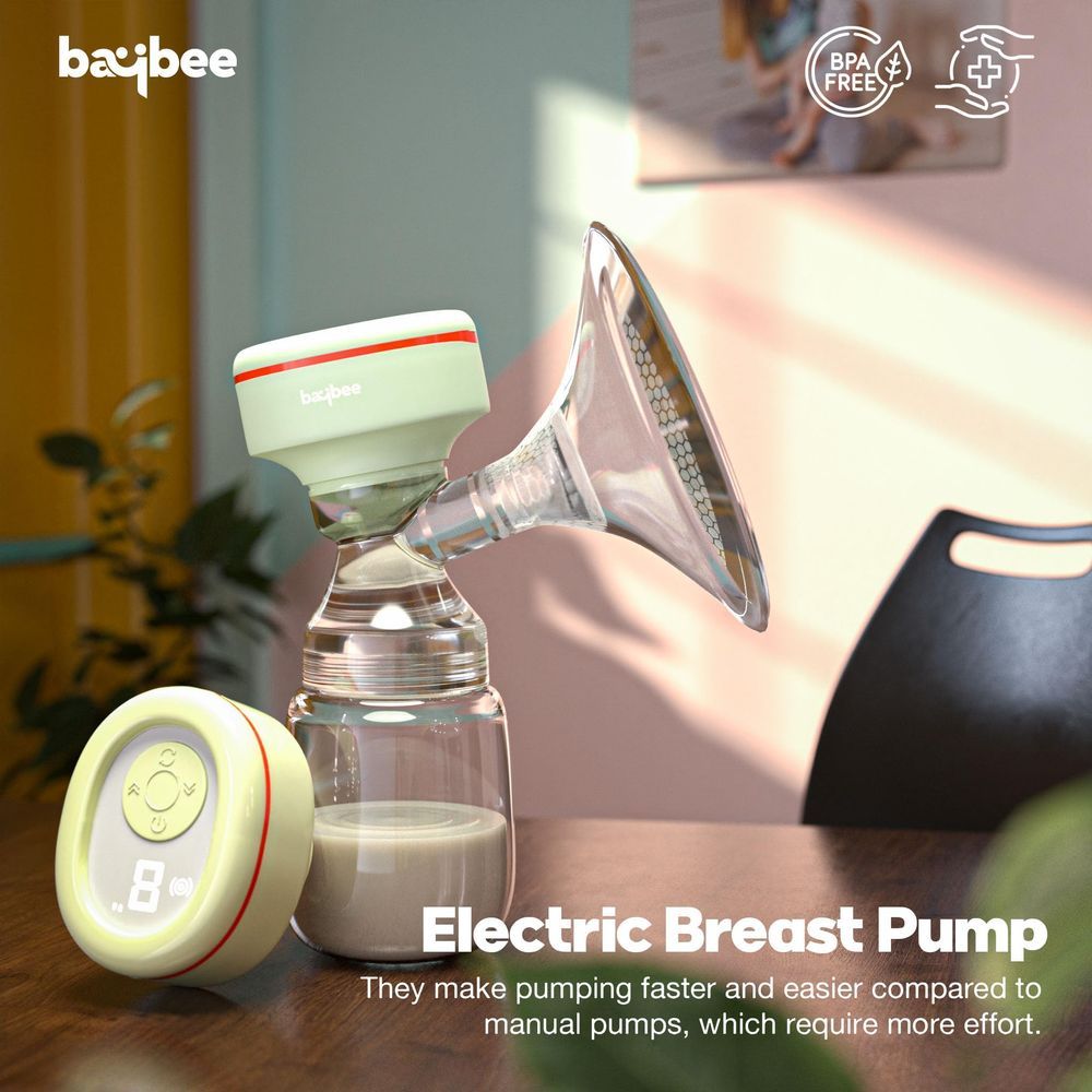 Baybee - Mivac Electric Breast Pump For Nursing Mothers - Green