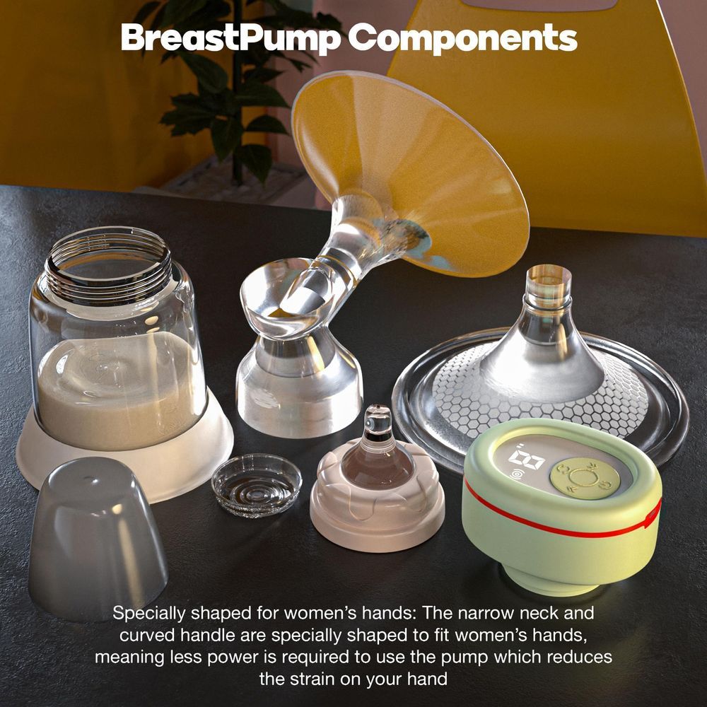 Baybee - Mivac Electric Breast Pump For Nursing Mothers - Green