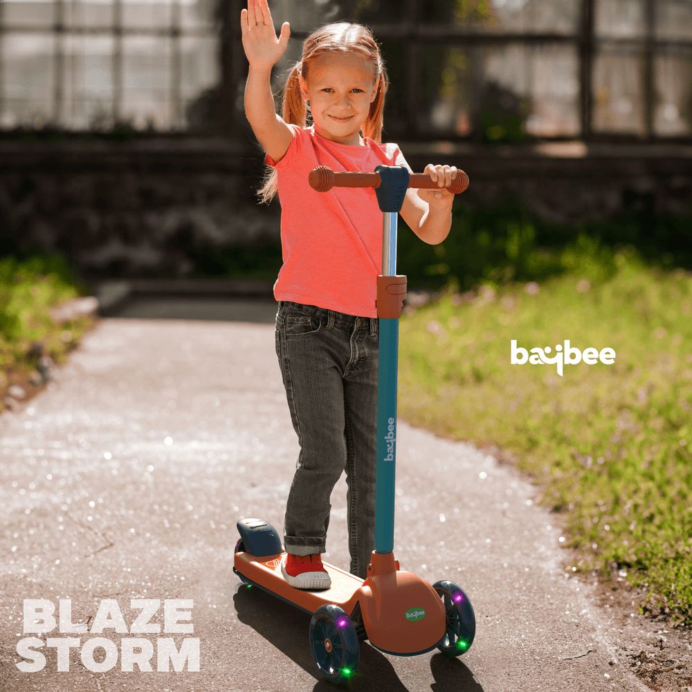 Baybee - Blaze Storm Kids Scooter - Orange