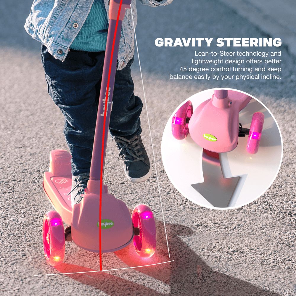 Baybee - Blaze Storm Kids Scooter - Pink