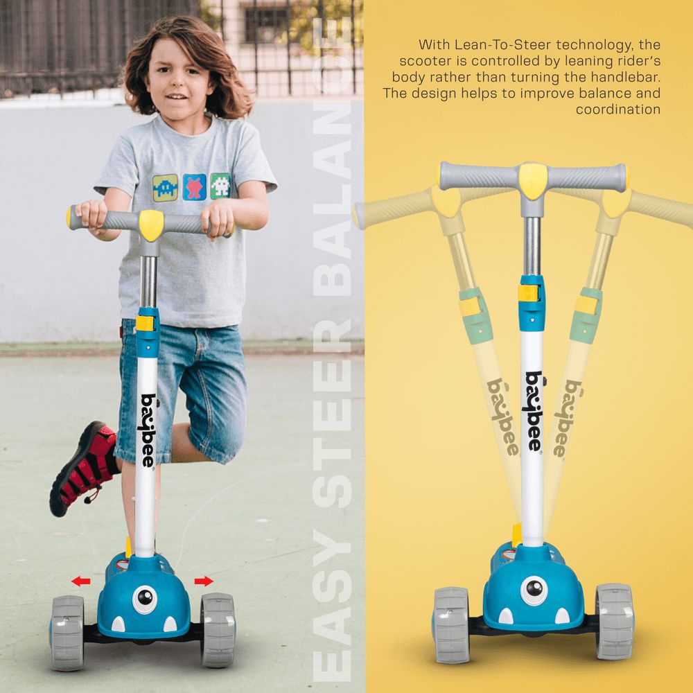 Baybee - Maxi Kids Scooter - Blue