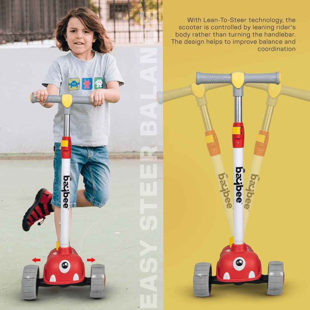 Baybee - Maxi Kids Scooter - Red