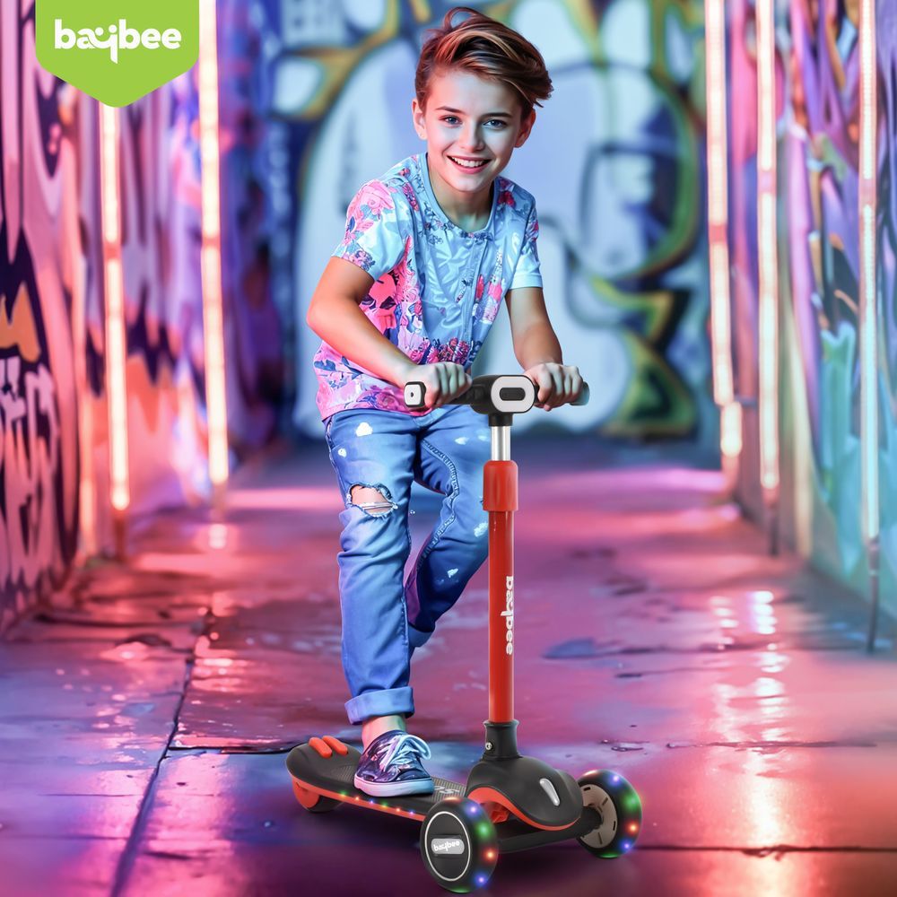 Baybee - Cruze Foldable Kids Scooter - Black