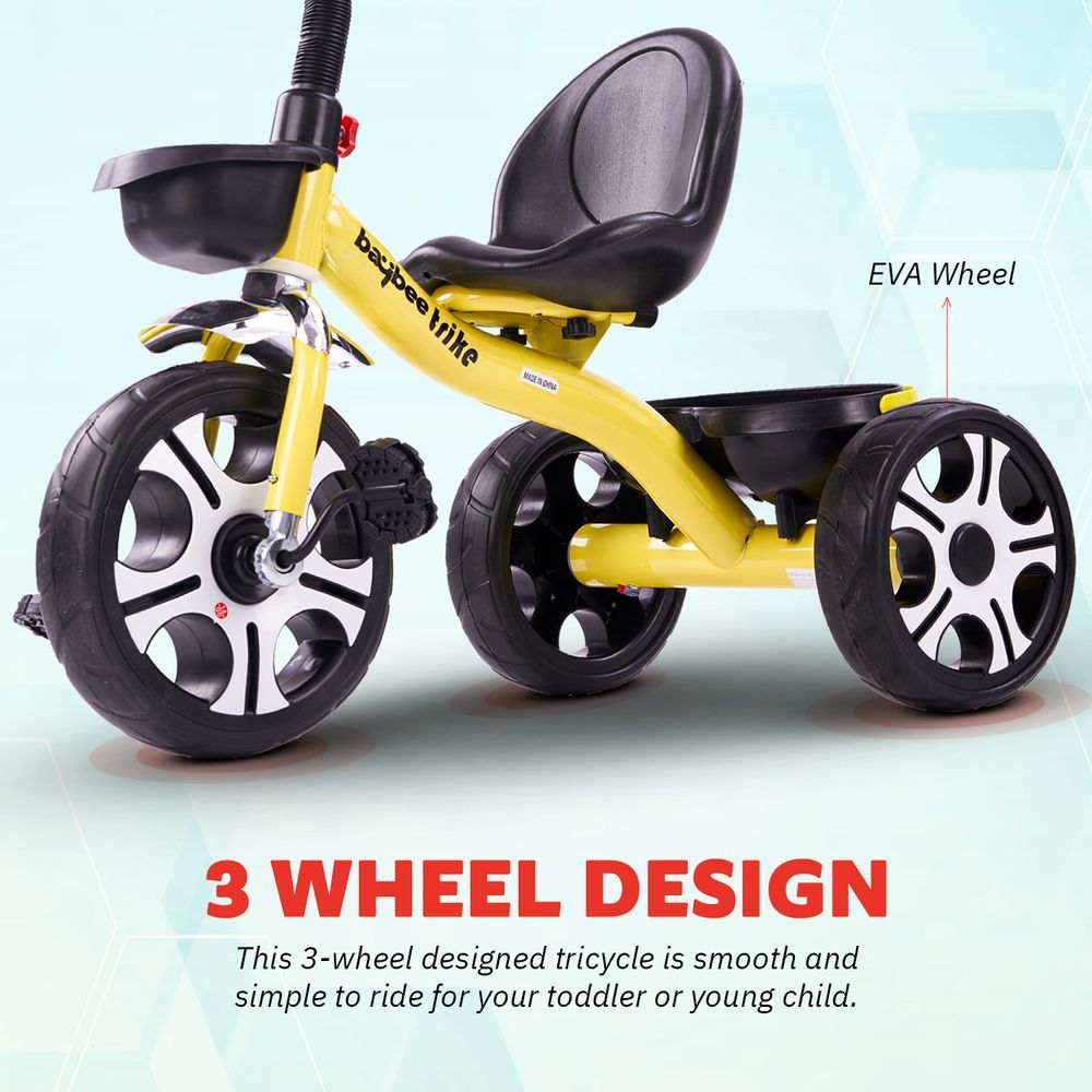 Baybee - Coaster Baby Tricycle - Yellow