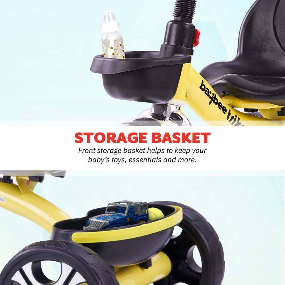 Baybee - Coaster Baby Tricycle - Yellow