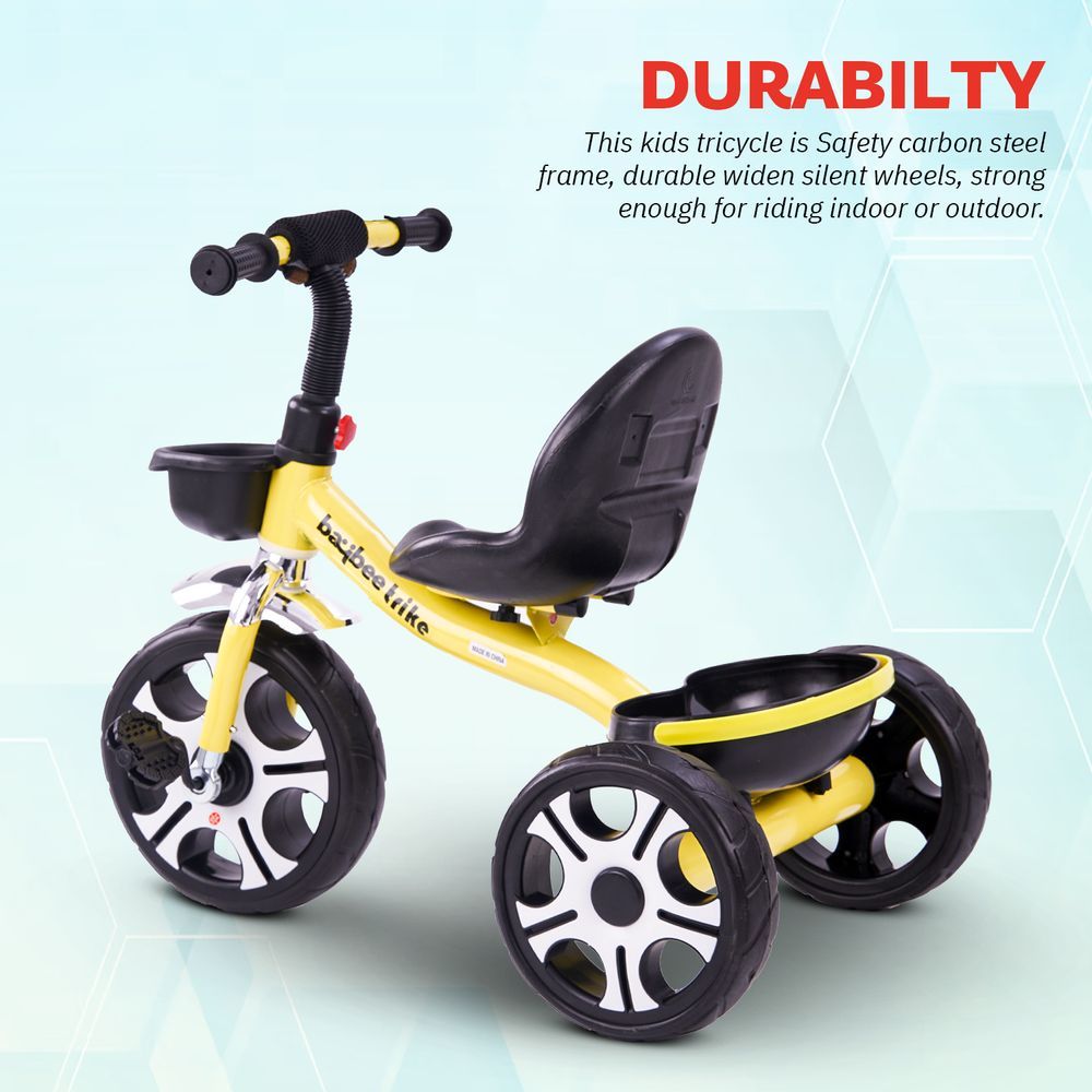 Baybee - Coaster Baby Tricycle - Yellow