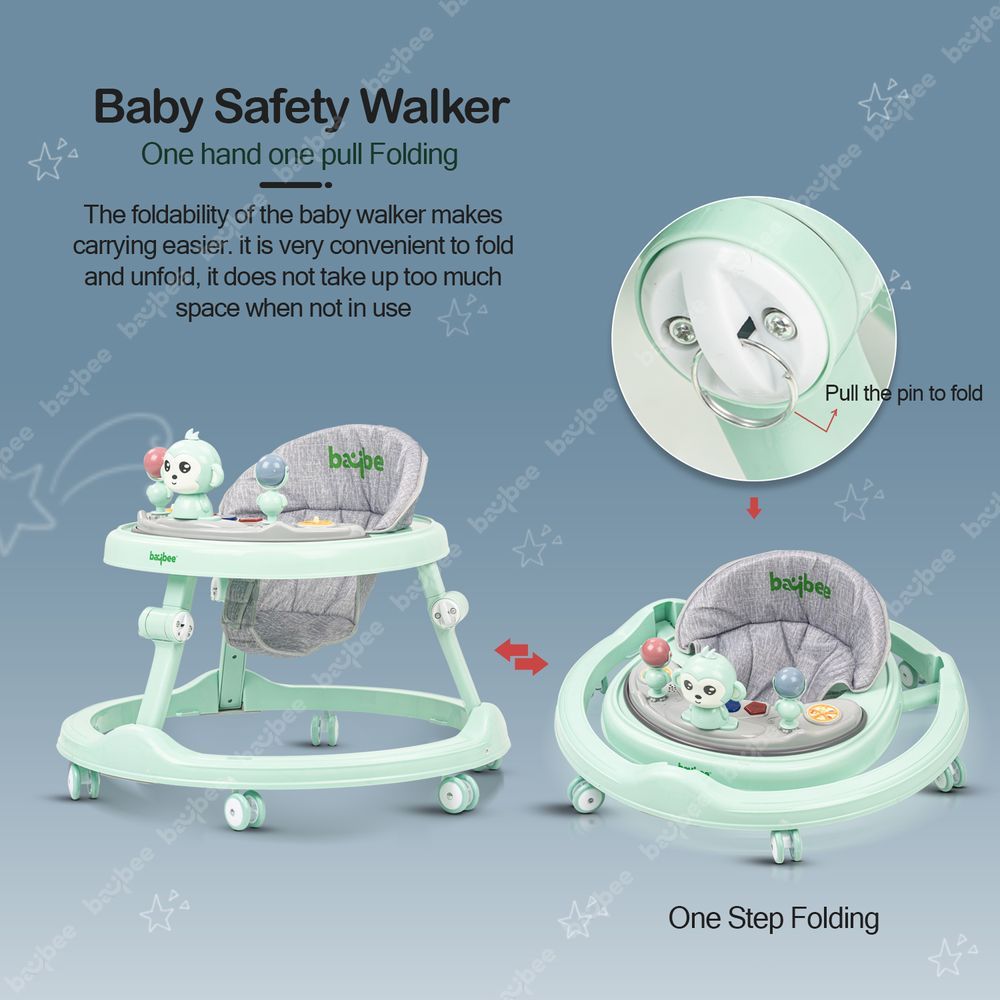 Baybee - Drono Baby Walker - Green