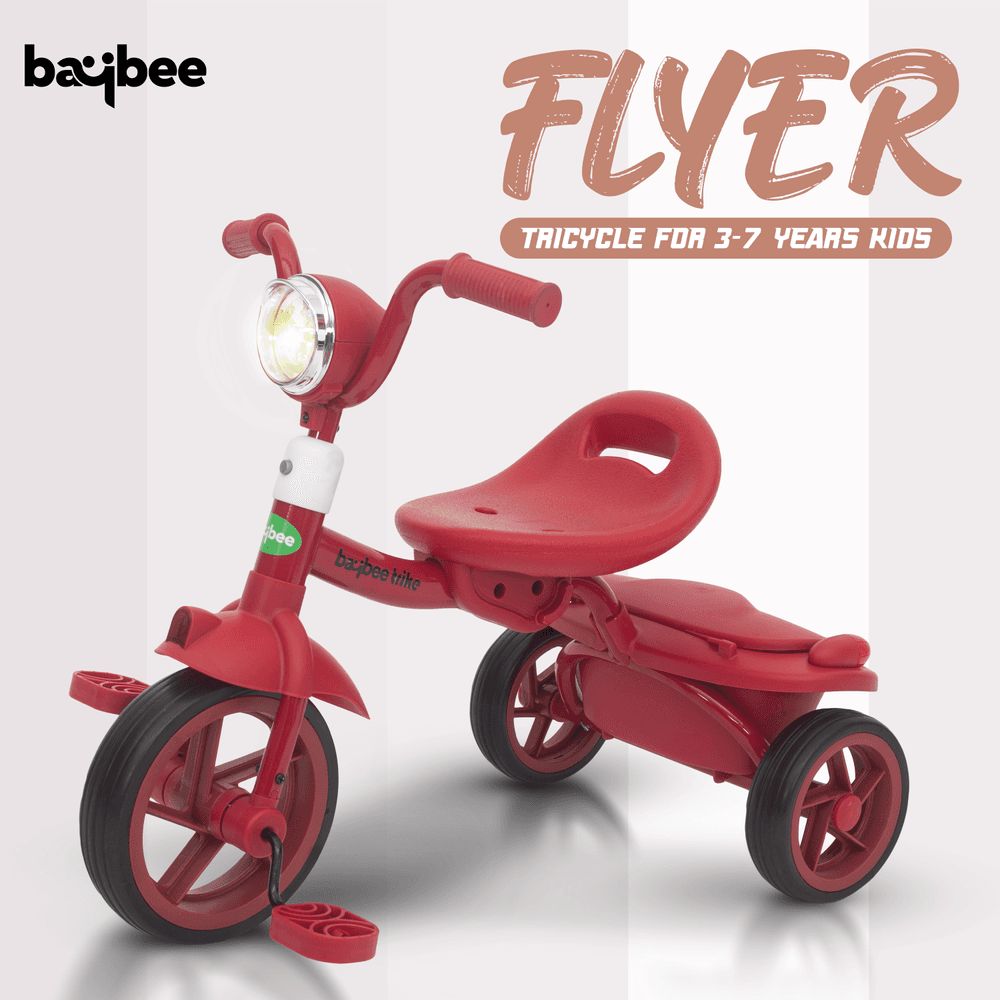 Baybee - Flyer Tricycle For Kids - Red