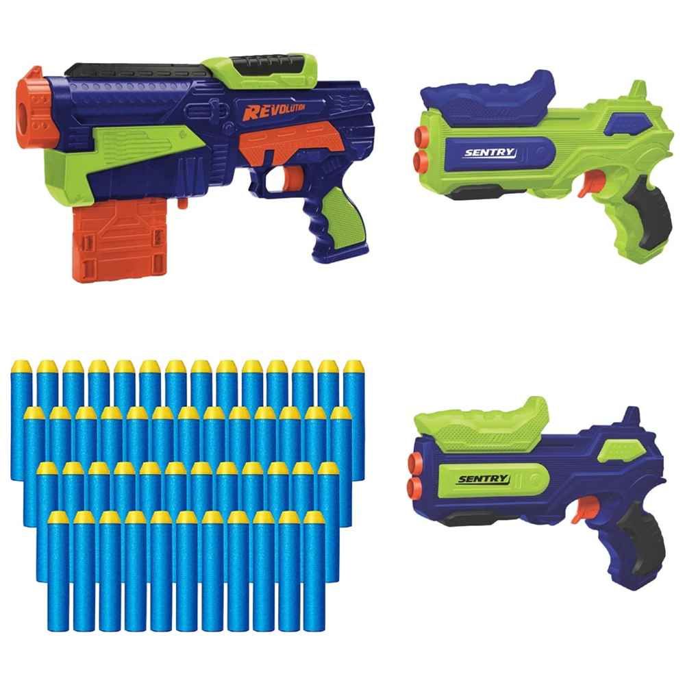 Buzzbee Toys - Air Warriors Tactical Armory Toy Gun w/ Darts - 61 Pcs