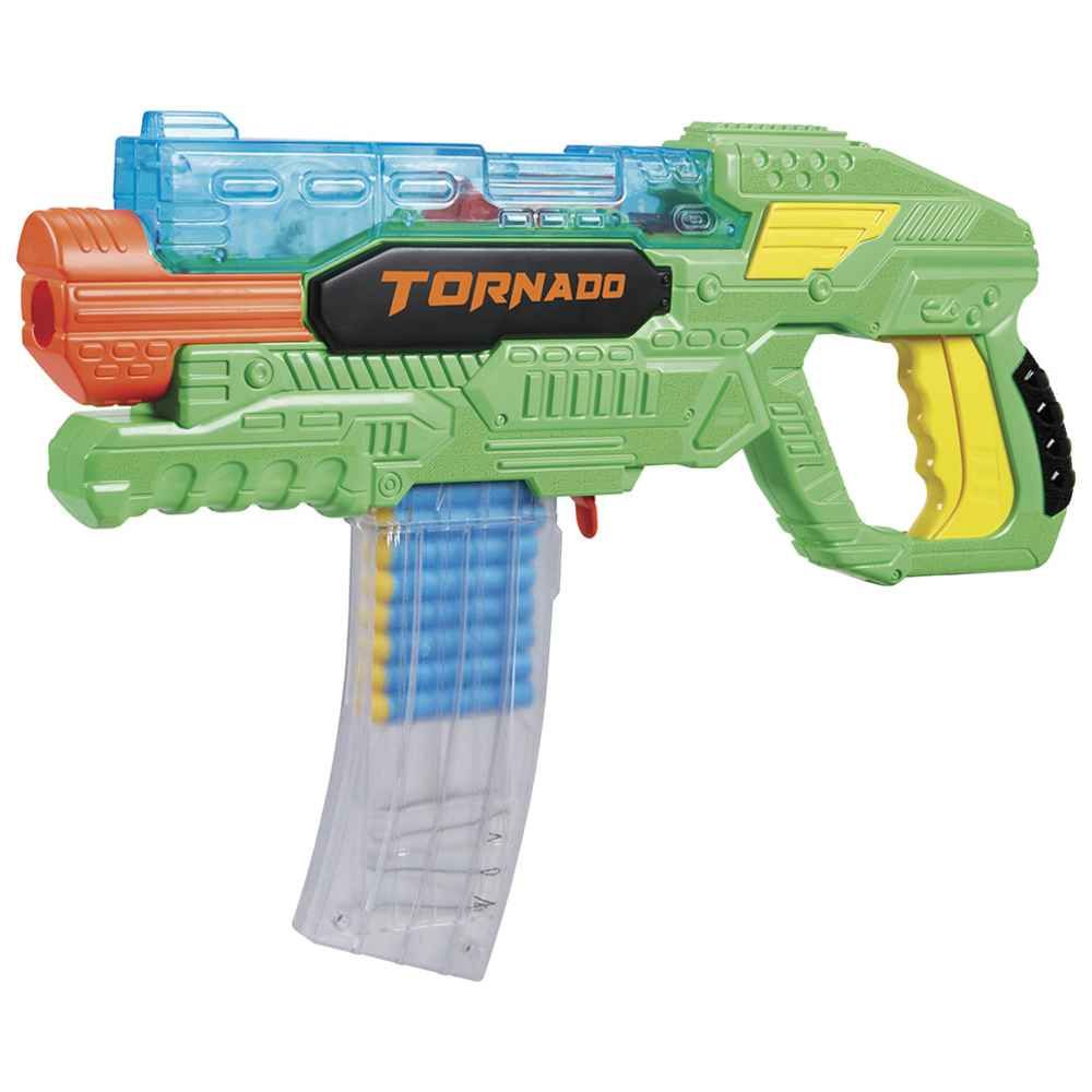 Buzzbee Toys - Air Warriors Tornado Toy Gun w/ Darts - 35 Pcs