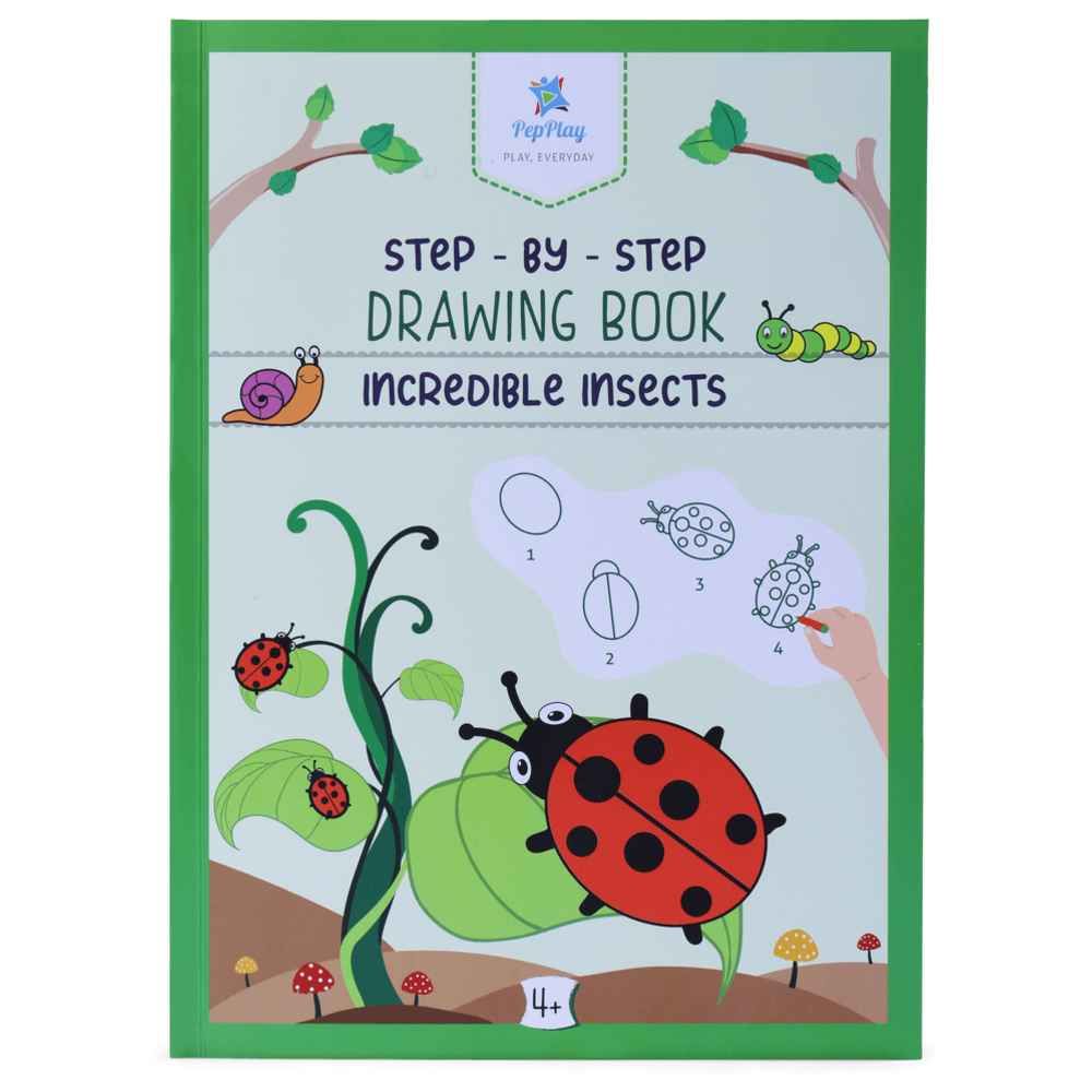 Pepplay - Incredible Insects Drawing Book