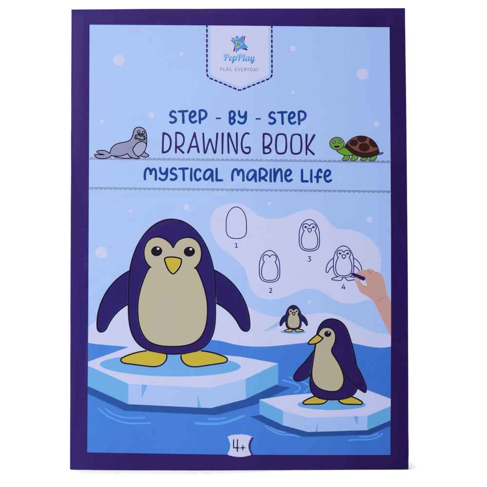 Pepplay - Mystical Marine Life Drawing Book