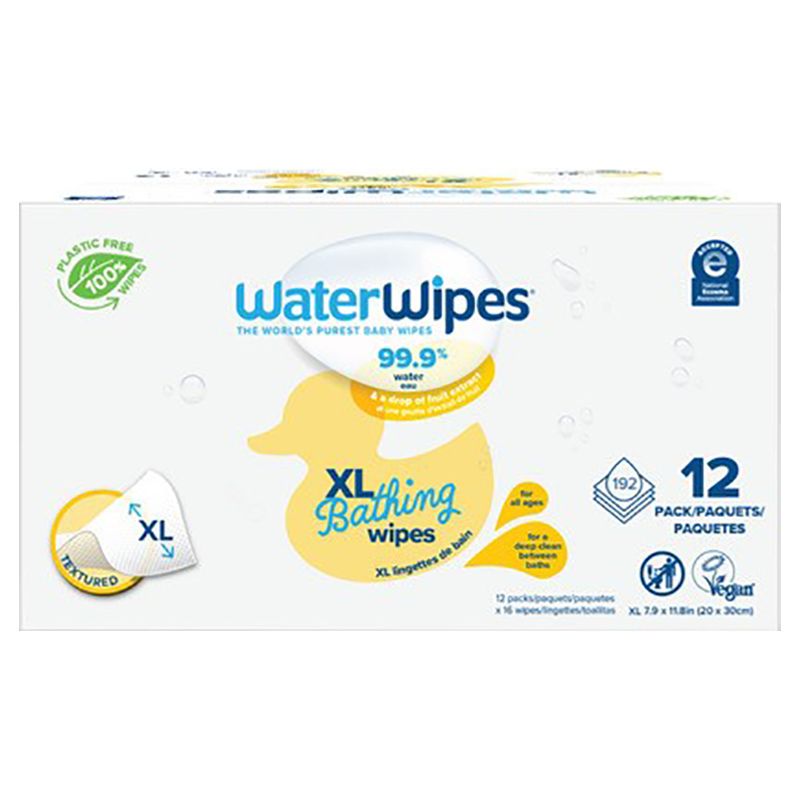 WaterWipes - Plastic-Free Bathing Wipes XL - 192pcs