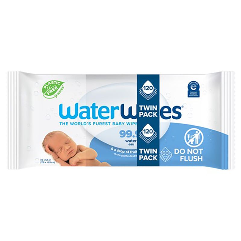 WaterWipes - Original Plastic Free Wipes - 120 Wipes