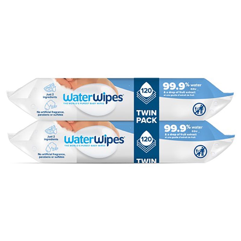 WaterWipes - Original Plastic Free Wipes - 120 Wipes