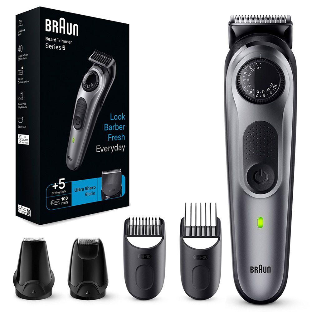 Braun - Series 5 Beard Trimmer Kit - Grey