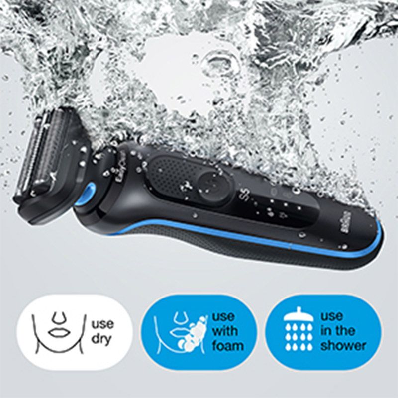 Braun - Series 5 Wet And Dry Shaver - Blue/Black