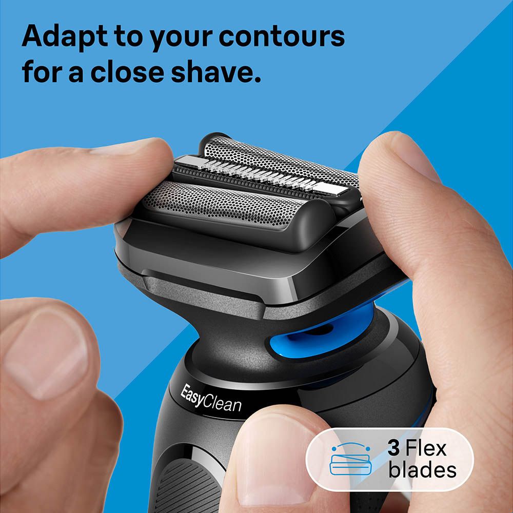 Braun - Series 5 Wet And Dry Shaver - Blue/Black