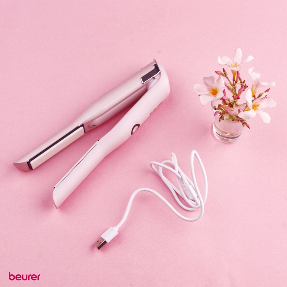 Beurer - Cordless Hair Straightener - Pink