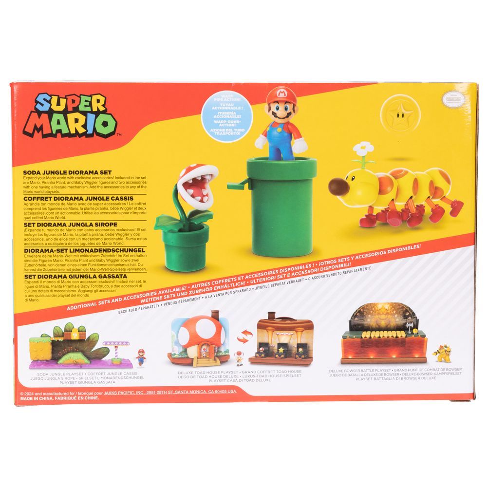 Super Mario - Soda Jungle Diorama Set - 4 Pcs