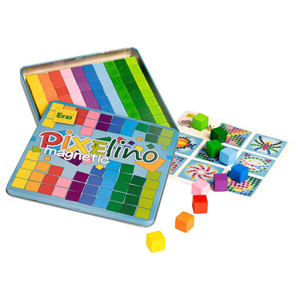 Erzi - Pixelino Magnetic Cube Toy - 100pcs