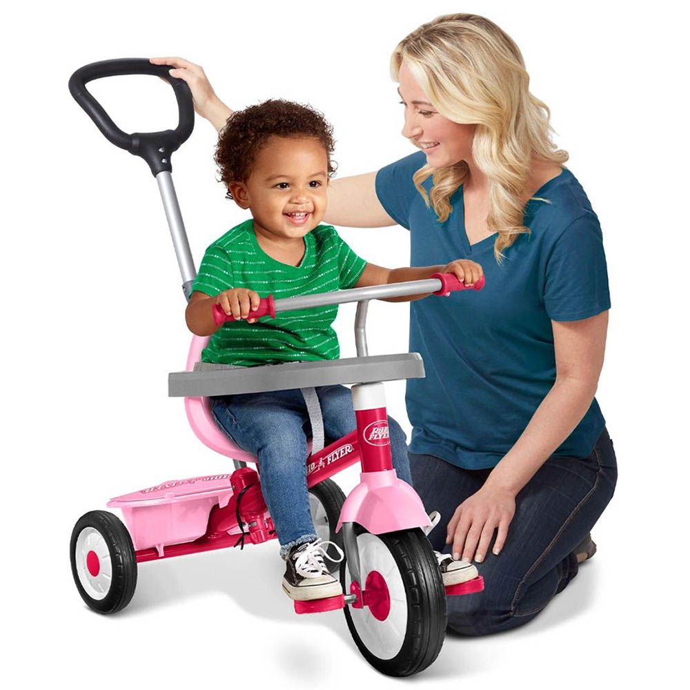 Radio Flyer - 3-in-1 Stroll N Trike Tricycle - Pink