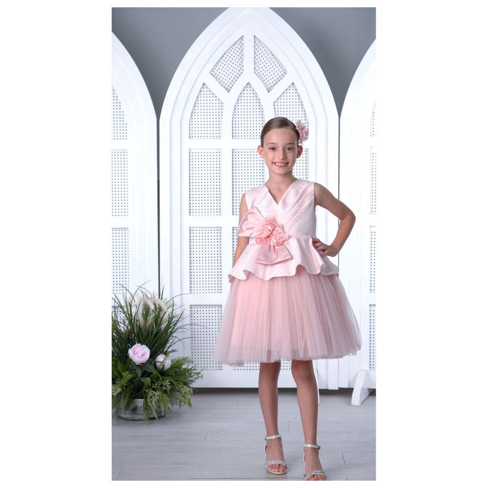 Via Bambino - Luxury Girl's Dress - Pink