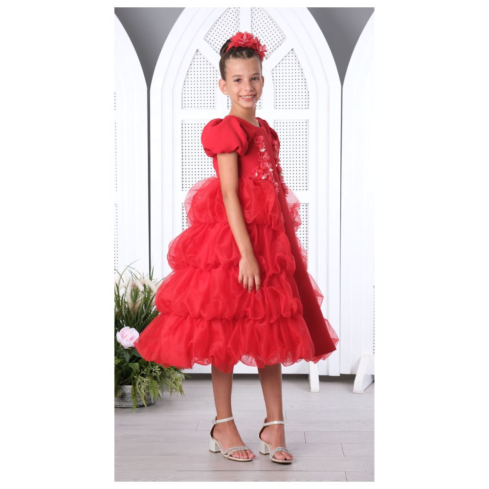 Via Bambino - Girl's Dress - Red