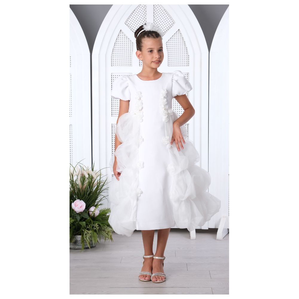 Via Bambino - Girl's Dress - White