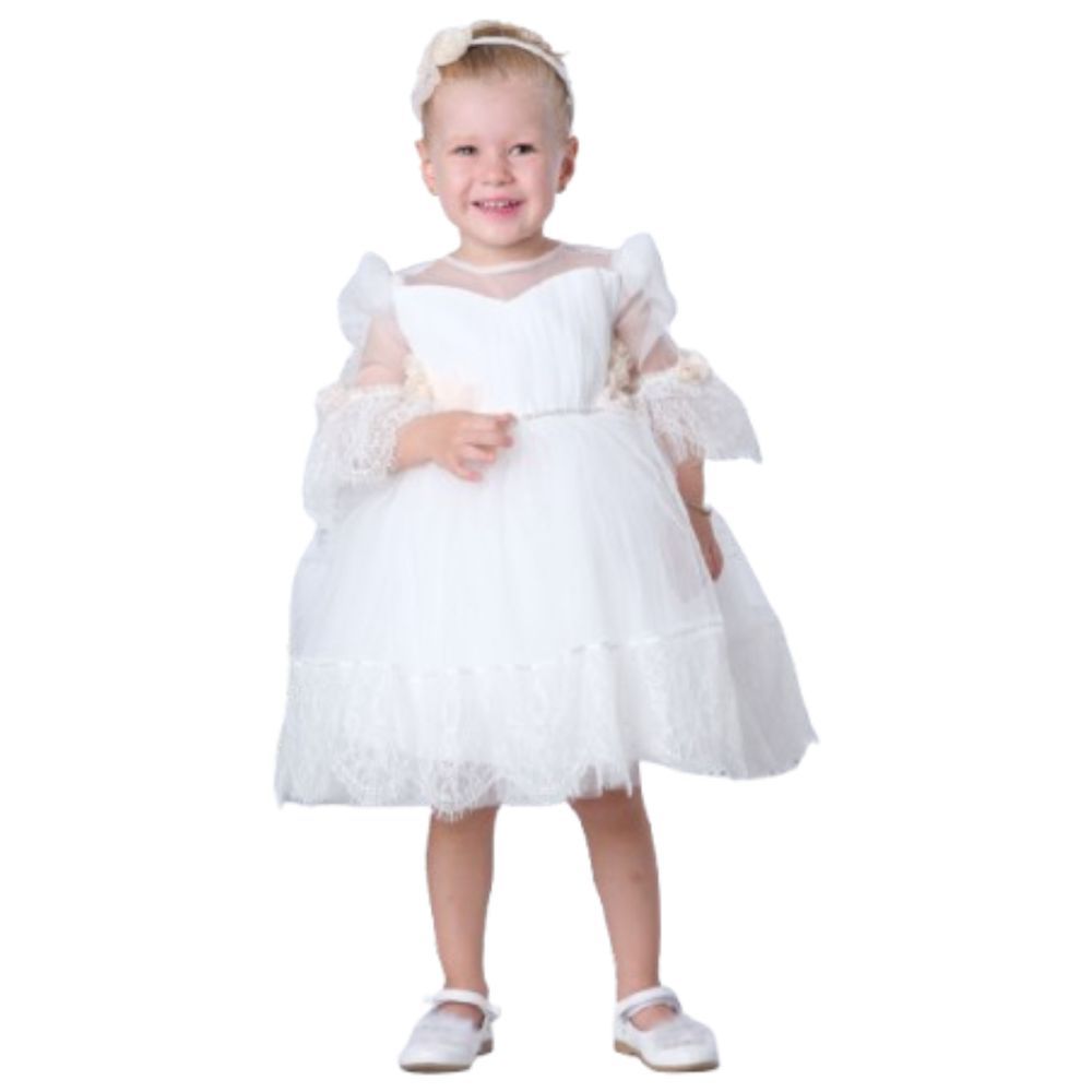 Via Bambino - Baby Dress - White