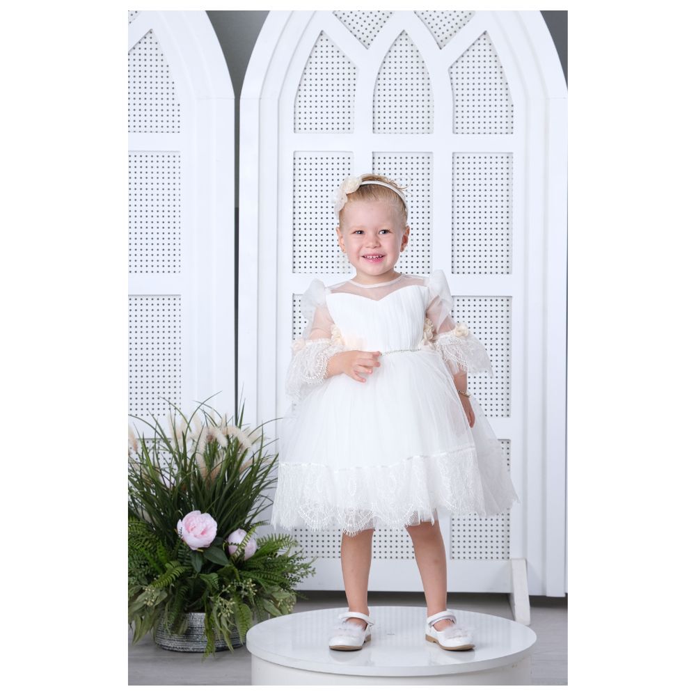 Via Bambino - Baby Dress - White