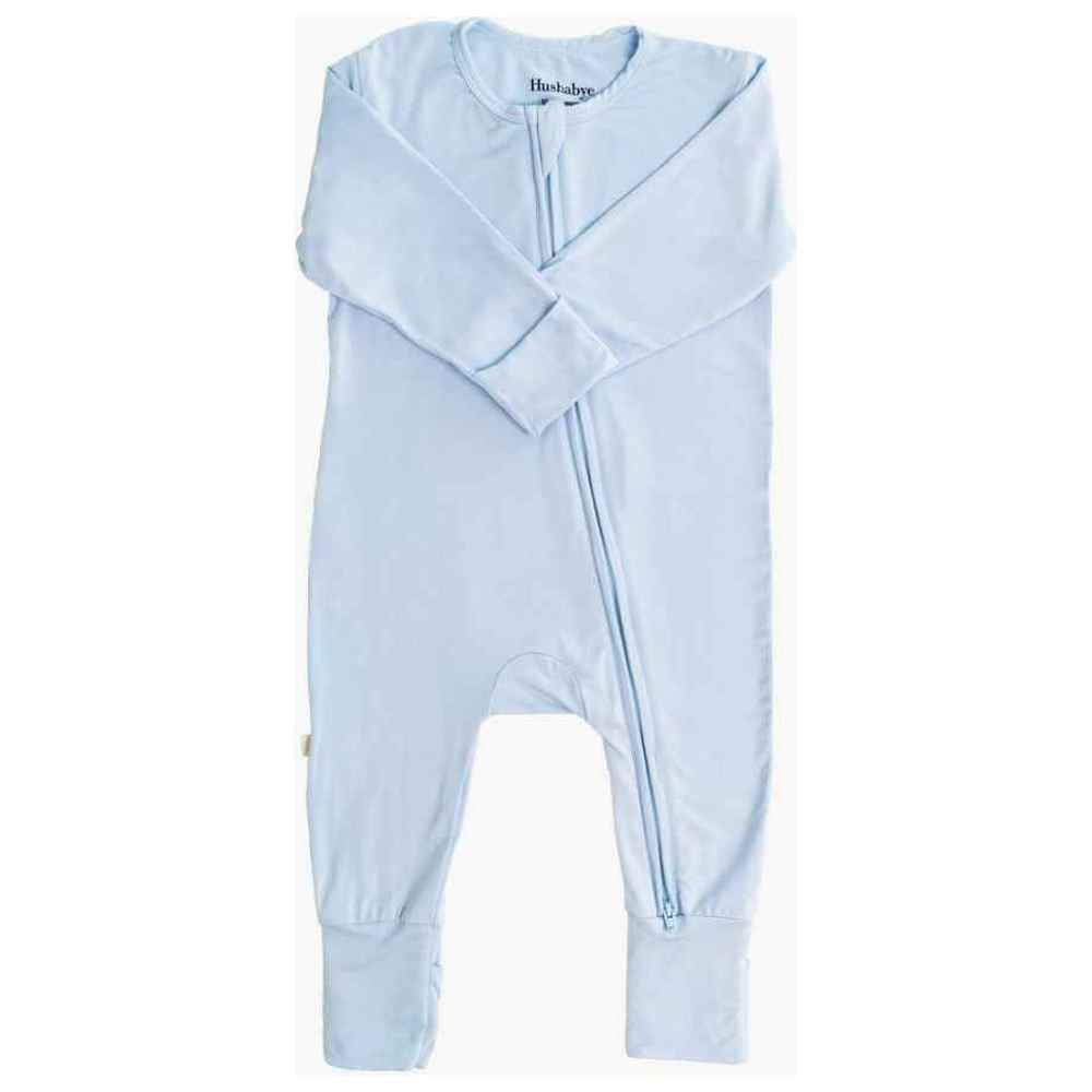 Hushabye - Organic Bamboo Sleepsuit - Baby Blue