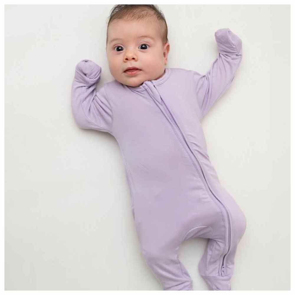 Hushabye - Organic Bamboo Sleepsuit - Lilac