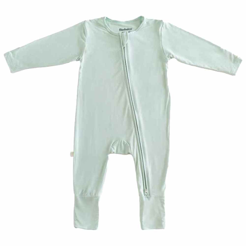 Hushabye - Organic Bamboo Sleepsuit - Light Sage