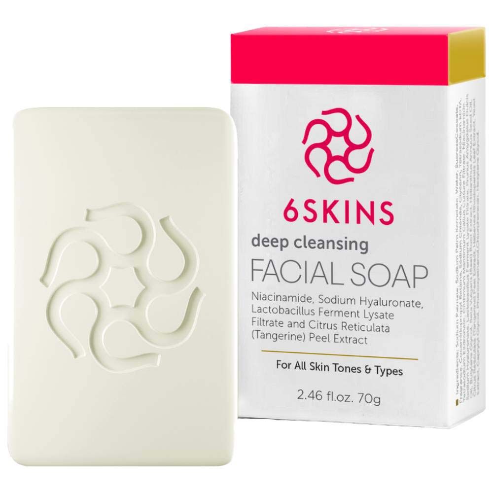 6 Skins - Deep Cleansing Facial Soap - 70 gm