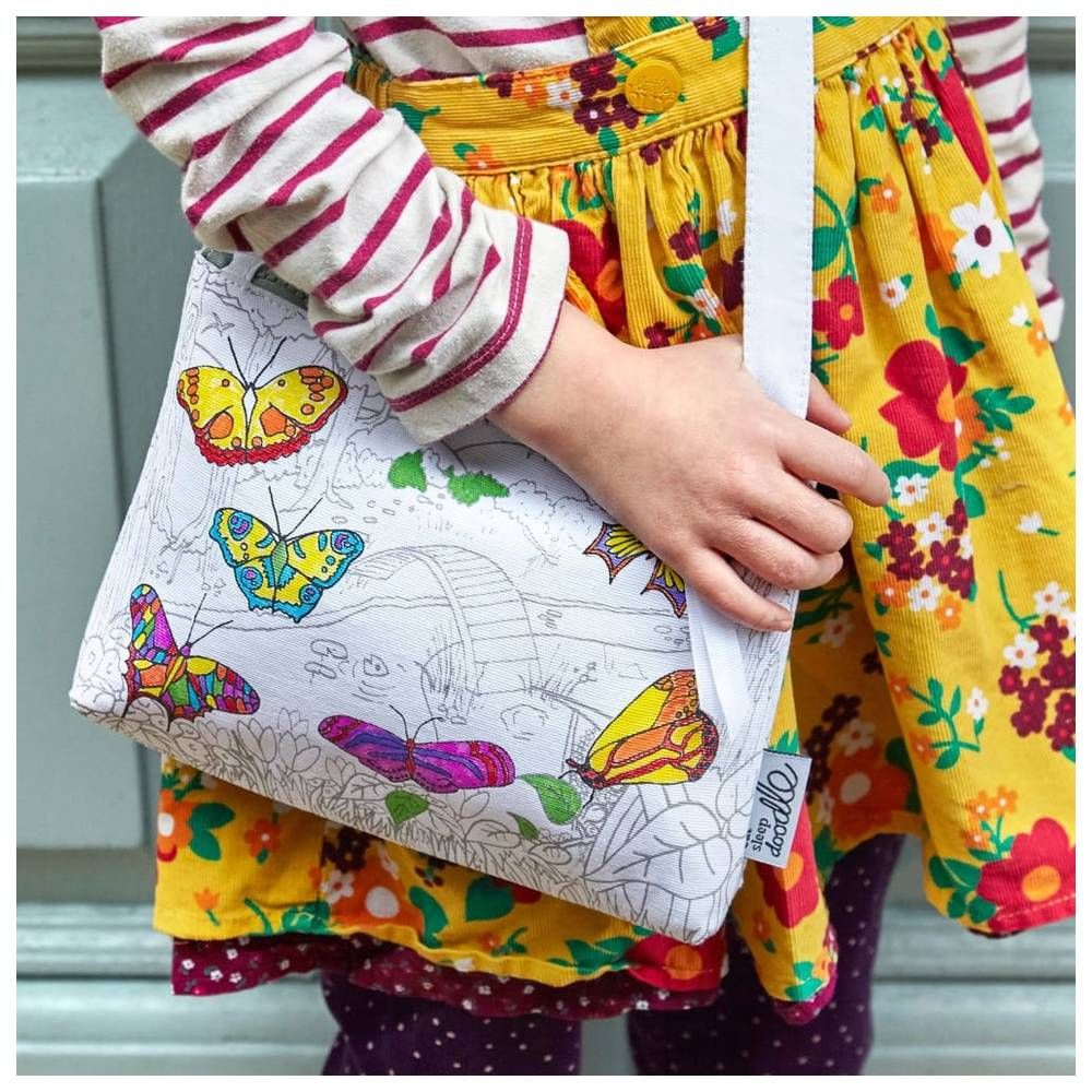 Eat Sleep Doodle - Crossbody Bag - Butterfly