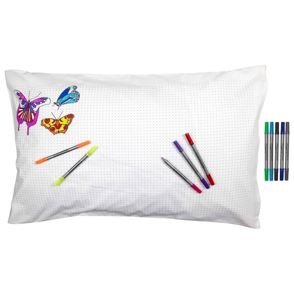 Eat Sleep Doodle - Pillowcase - Butterfly