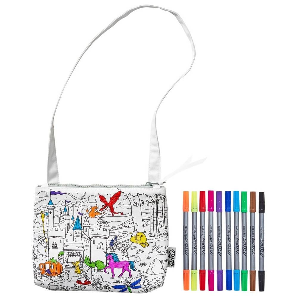 Eat Sleep Doodle - Crossbody Bag - Fairytales And Legends