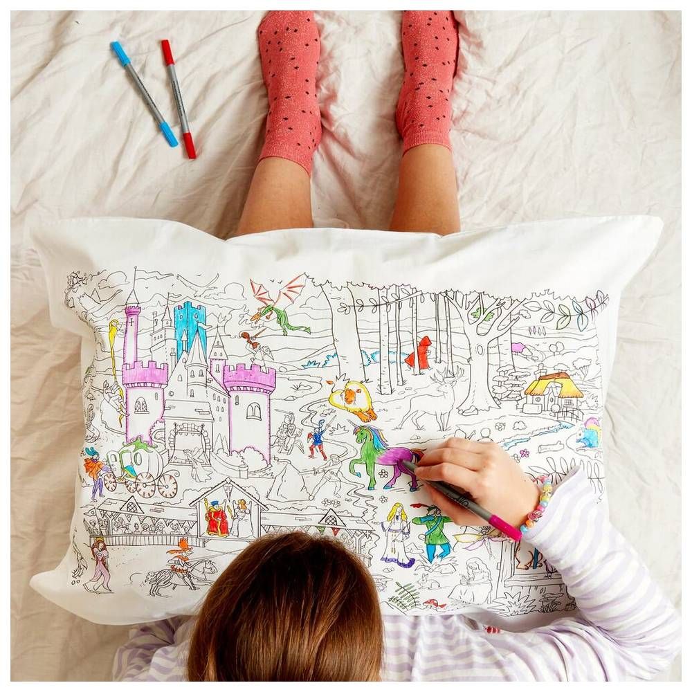 Eat Sleep Doodle - Pillowcase - Fairytale And Legend