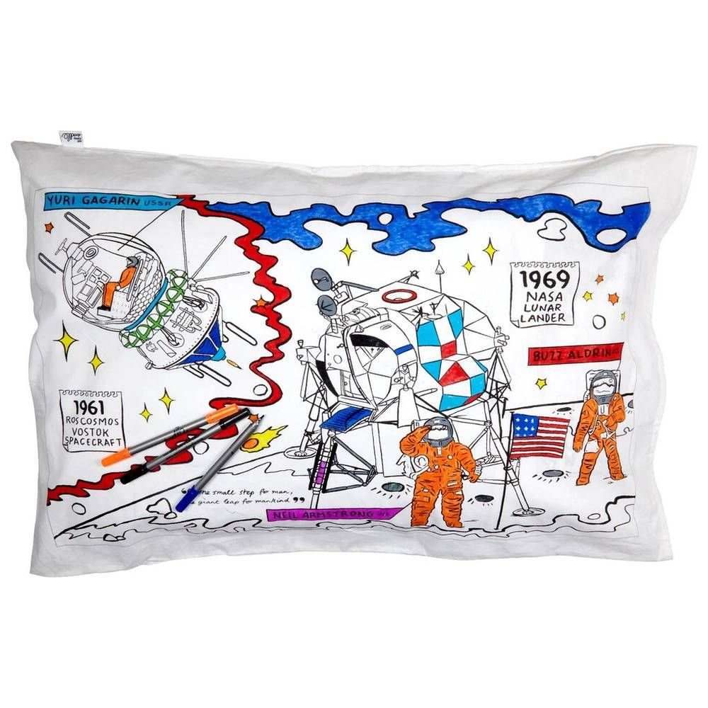 Eat Sleep Doodle - Pillowcase - Space Explorer