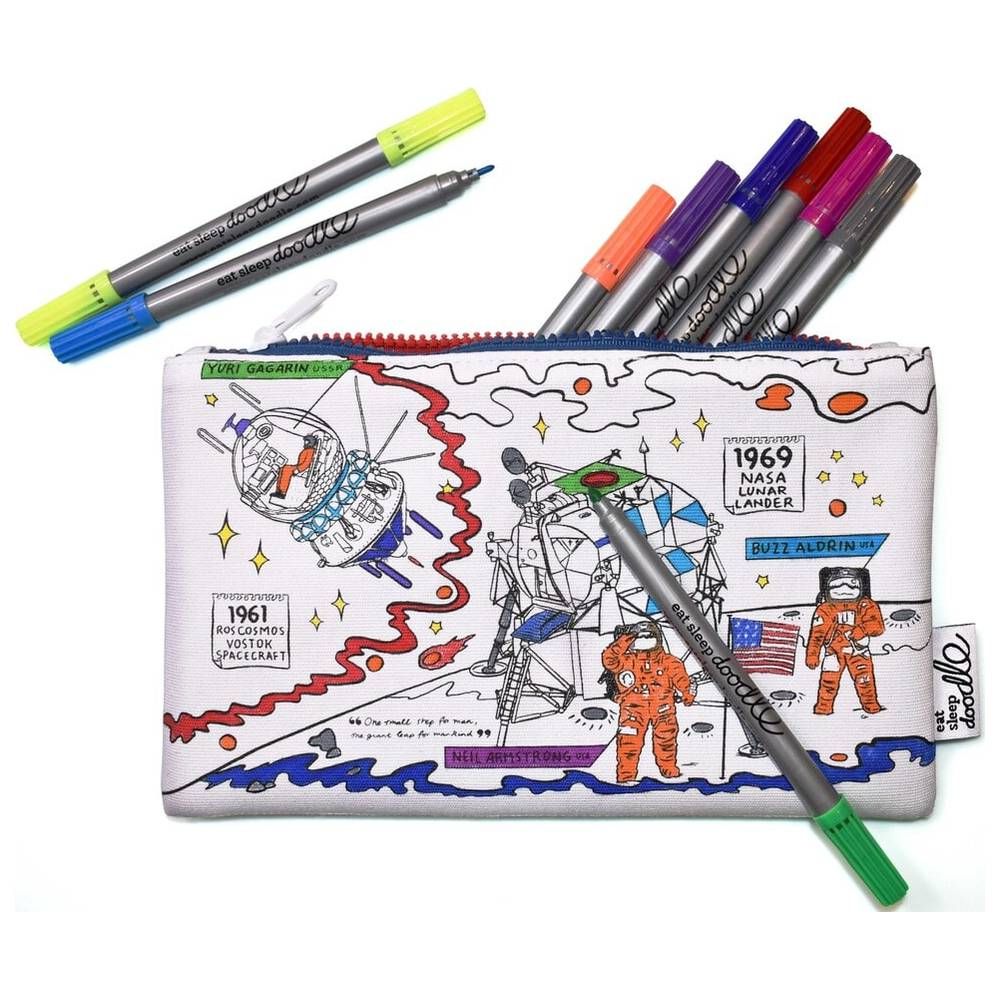 Eat Sleep Doodle - Pencil Case - Space Explorer